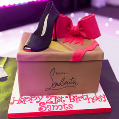 Samta Birthday cake at Aria Suite Leeds